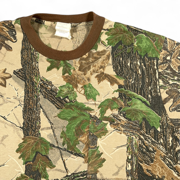 Vintage Realtree Shirt Adult EXTRA LARGE Brown Camo Hunting USA Made Outdoor 90s - Picture 2 of 9
